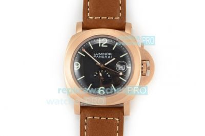 Swiss Panerai Power Reserve Luminor PAM 00028 Replica Watch Rose Gold